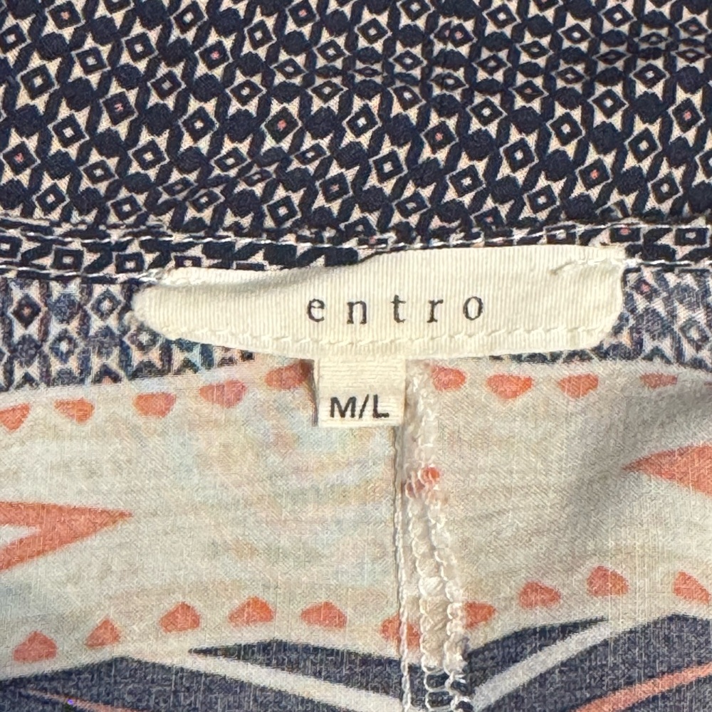 Entro Multicolor Patterned Cover-up - M/L - Picture 7 of 7